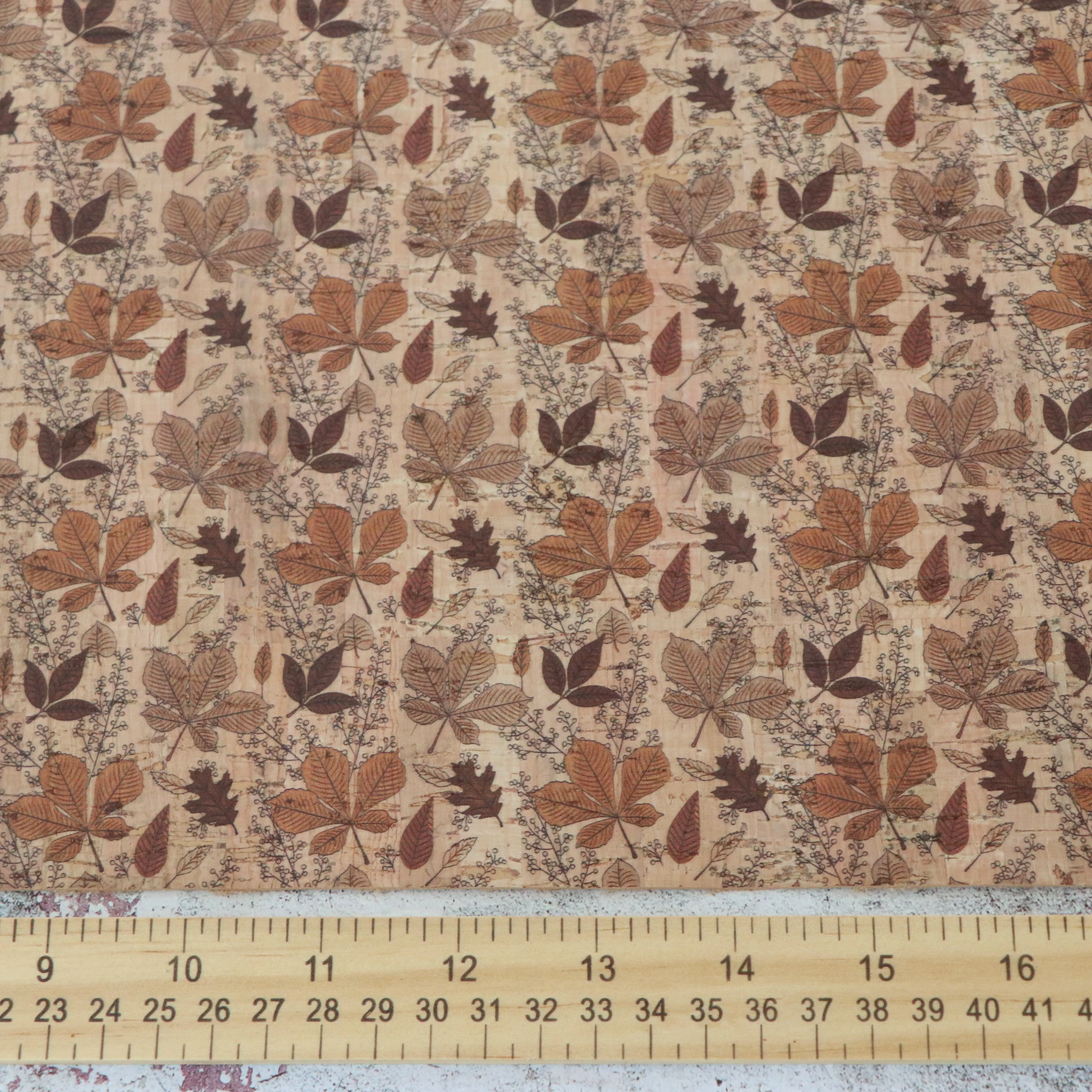 Autumn Leaves Cork Fabric