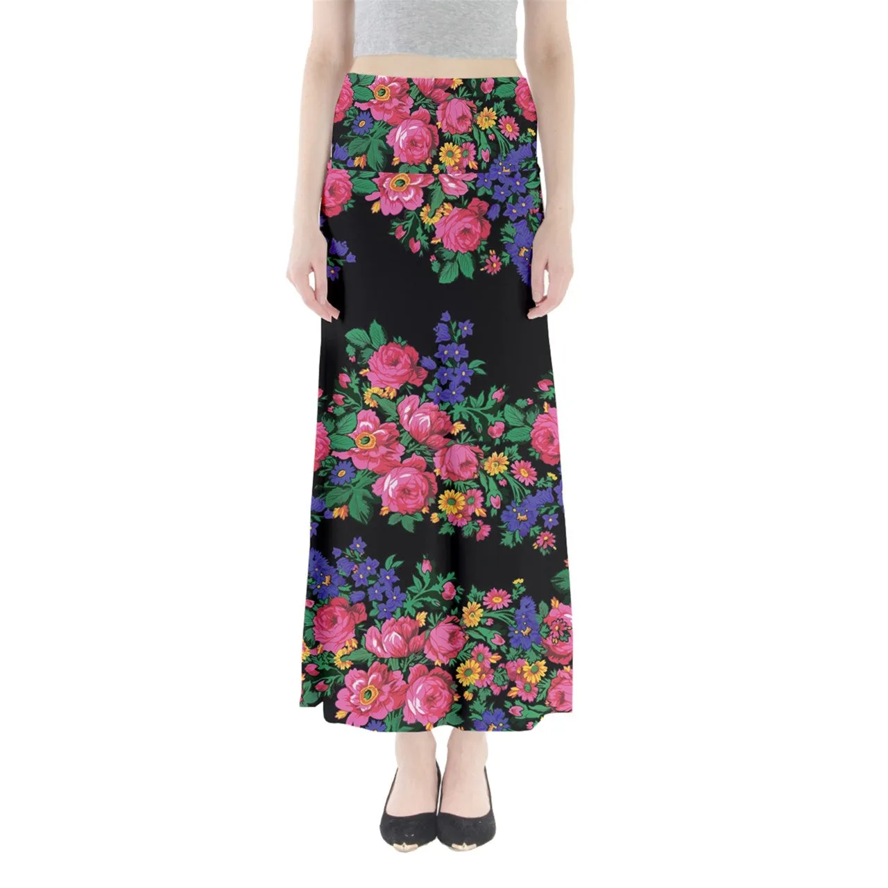 Kokum's Revenge Black Full Length Maxi Skirt